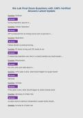 Bio Lab Final Exam Questions with 100&percnt; Verified&NewLine;Answers Latest Update