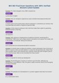 BIO 305 Final Exam Questions with 100&percnt; Verified&NewLine;Answers Latest Update