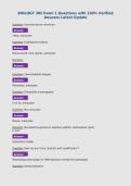 BIOLOGY 305 Exam 1 Questions with 100&percnt; Verified&NewLine;Answers Latest Update