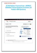 ATI RN Pediatric Proctored Exam &ndash;&lpar;NEWEST &NewLine;VERSION&rpar; 70 Actual Questions & Answers &lpar;ATI &NewLine;Pediatric NGN Questions&rpar; 