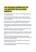 VITA ADVANCED EXAMINATION TEST&NewLine;2026 QUESTIONS WITH SOLUTIONS&NewLine;GRADED A&plus;