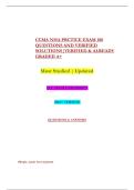 CCMA NHA PRCTICE EXAM 180 &NewLine;QUESTIONS AND VERIFIED &NewLine;SOLUTIONS&vert;VERIFIED & ALREADY &NewLine;GRADED A&plus;  &NewLine;Most Studied &vert; Updated  