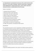 SCTE BROADBAND TELECOMCENTER SPECIALIST &lpar;BTCS&rpar; CERTIFICATION EXAM&NewLine;PRACTICE &vert; STUDY GUIDE &vert; TESTBANK &vert; PRACTICE QUESTIONS & ANSWERS &vert;&NewLine;EXAM PREPARATION &vert; CERTIFICATION EXAM &vert; LATEST UPDATE 2026&sol;2027 &vert;&NewLine;ADVANCED REVIEW &vert; COMPREHENSIVE PRACTICE EXAM