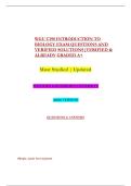 WGU C190 INTRODUCTION TO &NewLine;BIOLOGY EXAM QUESTIONS AND &NewLine;VERIFIED SOLUTIONS&vert;VERIFIED & &NewLine;ALREADY GRADED A&plus;  &NewLine;Most Studied &vert; Updated   &NewLine;WESTERN GOVERNOR&rsquo;S UNIVERSITY  &NewLine;2026 VERSION