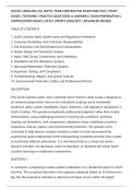 SOUTH CAROLINA &lpar;SC&rpar; SEPTIC TANK CONTRACTOR EXAM PRACTICE &vert; STUDY&NewLine;GUIDE &vert; TESTBANK &vert; PRACTICE QUESTIONS & ANSWERS &vert; EXAM PREPARATION &vert;&NewLine;CERTIFICATION EXAM &vert; LATEST UPDATE 2026&sol;2027 &vert; ADVANCED REVIEW