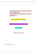 AHIP 2027 FINAL EXAM QUESTIONS &NewLine;AND VERIFIED &NewLine;SOLUTIONS&vert;VERIFIED & ALREADY &NewLine;GRADED A&plus;  &NewLine;Most Studied &vert; Updated