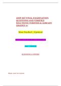 AHIP 2027 FINAL EXAMINATION &NewLine;QUESTIONS AND VERIFIED &NewLine;SOLUTIONS&vert;VERIFIED & ALREADY &NewLine;GRADED A&plus;  &NewLine;Most Studied &vert; Updated   
