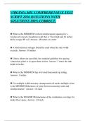 VIRGINIA HIC COMPREHENSIVE TEST&NewLine;SCRIPT 2026 QUESTIONS WITH&NewLine;SOLUTIONS 100&percnt; CORRECT