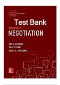 Essentials of Negotiation - Test Bank for sixth edition by Roy J&period; &NewLine;Lewicki&comma; Bruce Barry&comma; David M&period; Saunders 