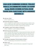 AQA GCSE COMBINED SCIENCE&lowbar; TRILOGY 8464&lowbar;C&lowbar;1H CHEMISTRY PAPER 1H PAPER & MARK SCHEME ACTUAL EXAM PAPE&period;pdf&NewLine;&NewLine;