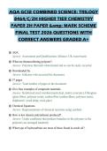 AQA GCSE COMBINED SCIENCE&lowbar; TRILOGY 8464&lowbar;C&lowbar;2H HIGHER TIER CHEMISTRY PAPER 2H PAPER & MARK SCHEME FINA&period;pdf&NewLine;&NewLine;