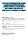AQA GCSE COMBINED SCIENCE&lowbar; TRILOGY 8464&lowbar;C&lowbar;2H HIGHER TIER CHEMISTRY PAPER 2H PAPER & MARK SCHEME PRAC&period;pdf&NewLine;&NewLine;