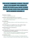 AQA GCSE COMBINED SCIENCE&lowbar; TRILOGY 8464&lowbar;C&lowbar;2H HIGHER TIER CHEMISTRY PAPER 2H PAPER & MARK SCHEME ACTU&period;pdf&NewLine;&NewLine;