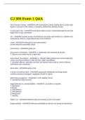 CJ 305 Exam 1 Q&A