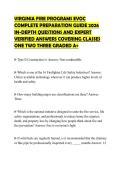VIRGINIA FIRE PROGRAMS EVOC&NewLine;COMPLETE PREPARATION GUIDE 2026&NewLine;IN-DEPTH QUESTIONS AND EXPERT&NewLine;VERIFIED ANSWERS COVERING CLASSES&NewLine;ONE TWO THREE GRADED A&plus;