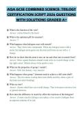 AQA GCSE COMBINED SCIENCE&lowbar; TRILOGY CERTIFICATION SCRIPT 2026 QUESTIONS WITH SOLUTIONS GRADED A&plus;&period;pdf&NewLine;&NewLine;