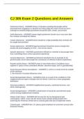 CJ 305 Exam 2 Questions and Answers