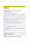 CJ 305 Exam 2 Review Questions and Answers