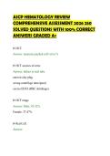 ASCP&lowbar;HEMATOLOGY&lowbar;REVIEW&lowbar;COMPREHENSIVE&lowbar;ASSESSMENT&lowbar;2026&lowbar;250&lowbar;SOLVED