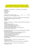 Air Assault Planning Exam with all Correct & 100&percnt; Verified Answers &vert;Latest Version &vert;Already Graded A&plus;