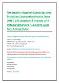 NYC Health &plus; Hospitals Control Systems Technician Examination Practice Exam 2026 &vert; 100 Questions & Answers with Detailed Rationales &vert; Complete Exam Prep & Study Guide