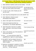Air Assault Phase 1 10th Mountain Test with all Correct & 100&percnt; Verified Answers &vert;Latest Version &vert;Already Graded A&plus;