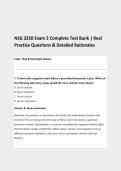 NSG 3250 Exam 2 Complete Test Bank &vert; Real Practice Questions & Detailed Rationales