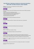 Bio 669 Quiz 3 Northern Kentucky University Questions&NewLine;with 100&percnt; Verified Answers Latest Update&NewLine;