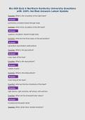 Bio 669 Quiz 4 Northern Kentucky University Questions with 100&percnt; Verified Answers Latest Update