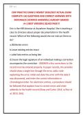 CDIP PRACTICE EXAM 2 NEWEST 2026&sol;2027 ACTUAL EXAM &NewLine;COMPLETE 150 QUESTIONS AND CORRECT ANSWERS WITH &NewLine;RATIONALES &lpar;VERIFIED ANSWERS&rpar; &vert;ALREADY GRADED &NewLine;A&plus;&vert;&vert;BEST VERSION&vert;&vert;QUICK PASS&excl;&excl;&excl;