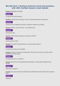 BIO 669 Exam 1 Northern Kentucky University Questions&NewLine;with 100&percnt; Verified Answers Latest Update