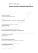 Nur 114 Mental Health&sol;Inflammation&sol;Immune NCLEX Questions And Correct Verified Answers New Version 2026