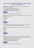 Biol 223A Exam 4 Practice Questions with 100&percnt; Verified&NewLine;Answers Latest Update