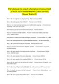 The Sabalauski Air assault school phase 2 Exam with all Correct & 100&percnt; Verified Answers &vert;Latest Version &vert;Already Graded A&plus;