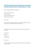 ASNT NDT Level III Penetrant Testing &lpar;PT&rpar; Exam &vert; 200 Practice Questions & Detailed Answers &vert; Verified Solutions &vert; A&plus; Guide