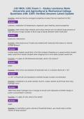 LSU BIOL 1201 Exam 1 - Easley Louisiana State University and Agricultural & Mechanical College Questions with 100&percnt; Verified Answers Latest Update