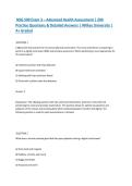 NSG 500 Exam 3 &ndash; Advanced Health Assessment &vert; 200 Practice Questions & Detailed Answers &vert; Wilkes University &vert; A&plus; Graded