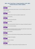 BIOL 1201 Final Exam- Gregg Questions with 100&percnt;&NewLine;Verified Answers Latest Update
