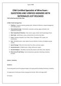 CSW Certified Specialist of Wine Exam -
