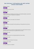 Biol 1201 Exam 1 LSU Questions with 100&percnt; Verified&NewLine;Answers Latest Update&NewLine;