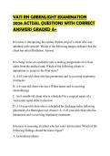 VATI RN GREENLIGHT EXAMINATION&NewLine;2026 ACTUAL QUESTIONS WITH CORRECT&NewLine;ANSWERS GRADED A&plus;