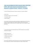 NSG 5140 Advanced Pathophysiology Week 5 Midterm Exam &vert; 200 Practice Questions & Detailed Answers &vert; Respondus LockDown Browser &plus; Webcam &vert; A&plus; Graded