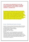 NSG 3160 HEALTH ASSESSMENT EXAM 2&sol; 300 &NewLine;ACTUAL QUESTIONS AND CORRECT ANSWERS &NewLine;WITH RATIONALE LATEST UPDATE ALREADY &NewLine;GRADED A&plus; ASSURED PASS 