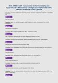 BIOL 2051 EXAM 1 Louisiana State University and Agricultural & Mechanical College Questions with 100&percnt; Verified Answers Latest Update