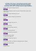 LSU BIOL 2051 Exam 1 Brininstool Louisiana State University and Agricultural & Mechanical College Questions with 100&percnt; Verified Answers Latest Update