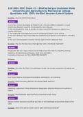 LSU BIOL 2051 Exam &num;1 - Bhattacharyya Louisiana State University and Agricultural & Mechanical College Questions with 100&percnt; Verified Answers Latest Update