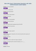 BIOL 2051 Exam 2 &lpar;Brininstool&rpar; Questions with 100&percnt;&NewLine;Verified Answers Latest Update