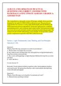 AGILE E1 &lpar;CBO&rpar; 60566 EXAM 300 ACTUAL &NewLine;QUESTIONS AND CORRECT ANSWERS WITH &NewLine;RATIONALE LATEST UPDATE ALREADY GRADED A&plus; &NewLine;ASSURED PASS