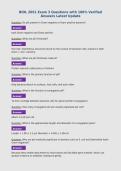 BIOL 2051 Exam 3 Questions with 100&percnt; Verified&NewLine;Answers Latest Update