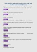 BIOL 2051 Lab Midterm Theory Questions with 100&percnt;&NewLine;Verified Answers Latest Update
